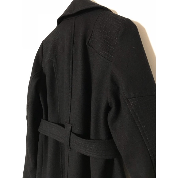 Michael Kors Black Wool Blend Coat - Picture 4 of 5